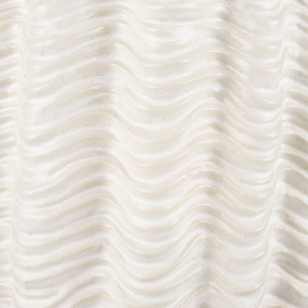 Velia Tall Seashell Sculptural Cream Glazed Ceramic Vase from Mercana - Luna Furniture