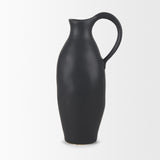 Valora Matte Black Ceramic Jug from Mercana - Luna Furniture