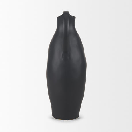 Valora Matte Black Ceramic Jug from Mercana - Luna Furniture
