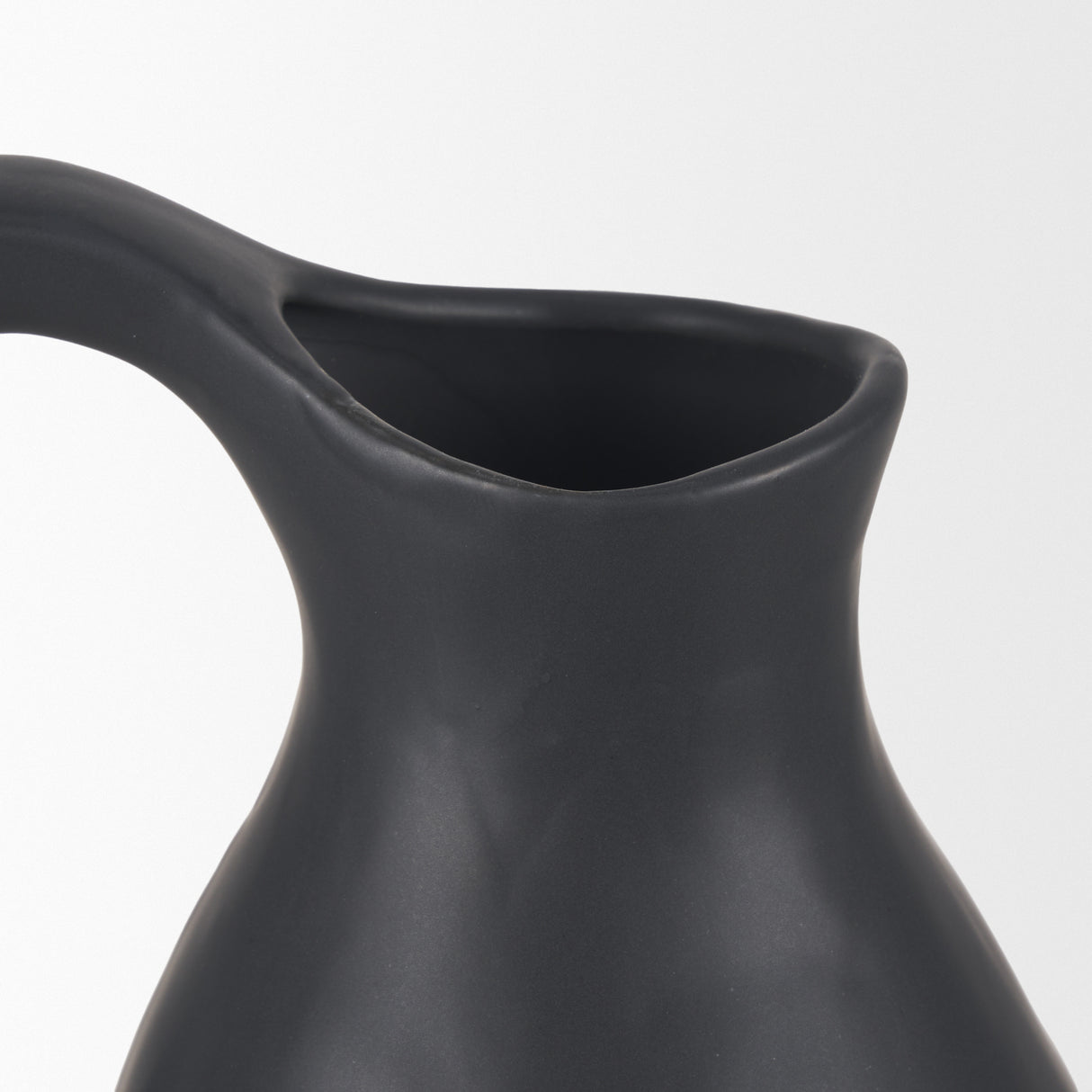 Valora Matte Black Ceramic Jug from Mercana - Luna Furniture