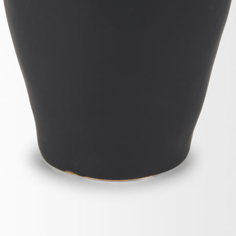 Valora Matte Black Ceramic Jug from Mercana - Luna Furniture