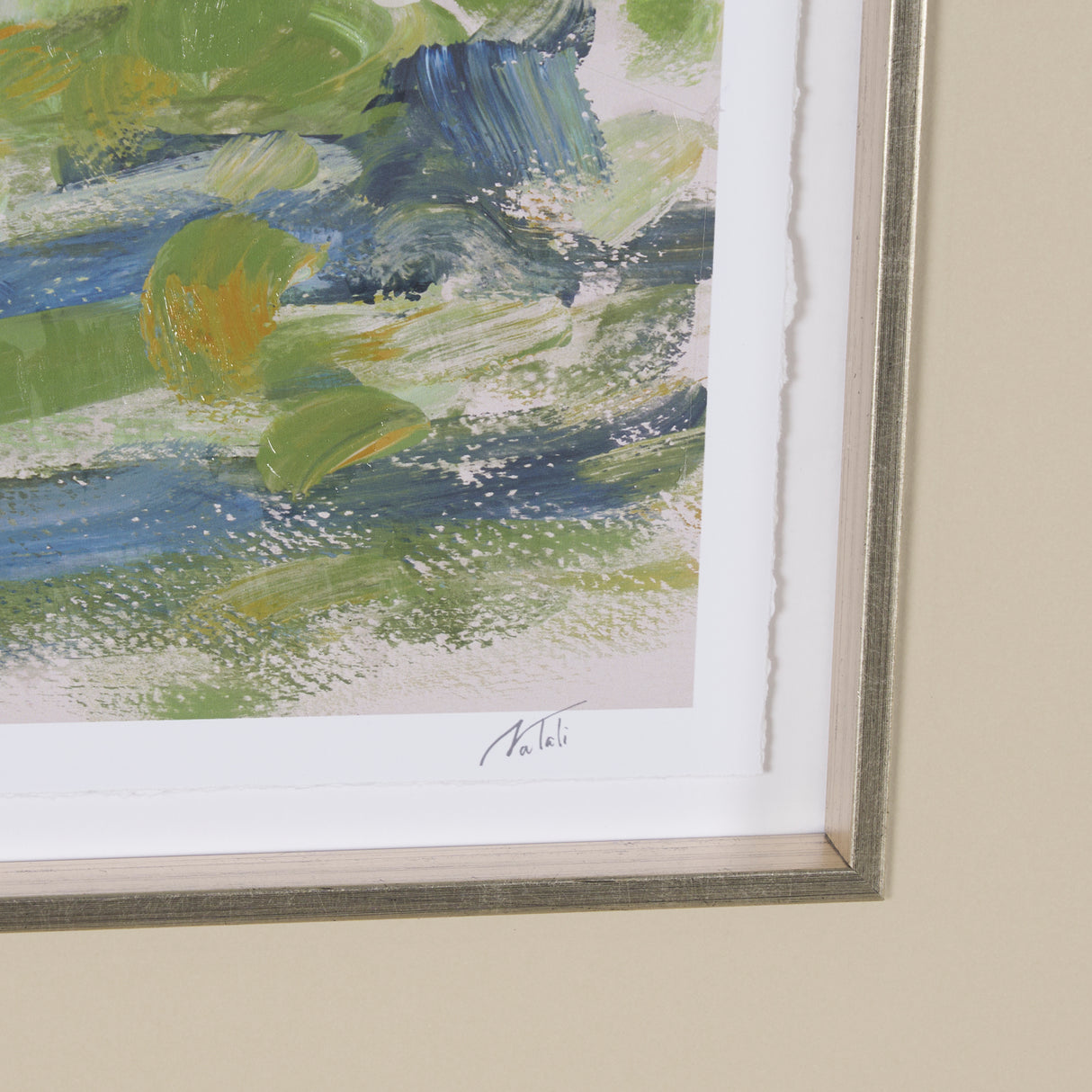 Vibrant View III by Mercana Studio a Hand Embelished Textured Framed Art Print Matted under Glass from Mercana - Luna Furniture