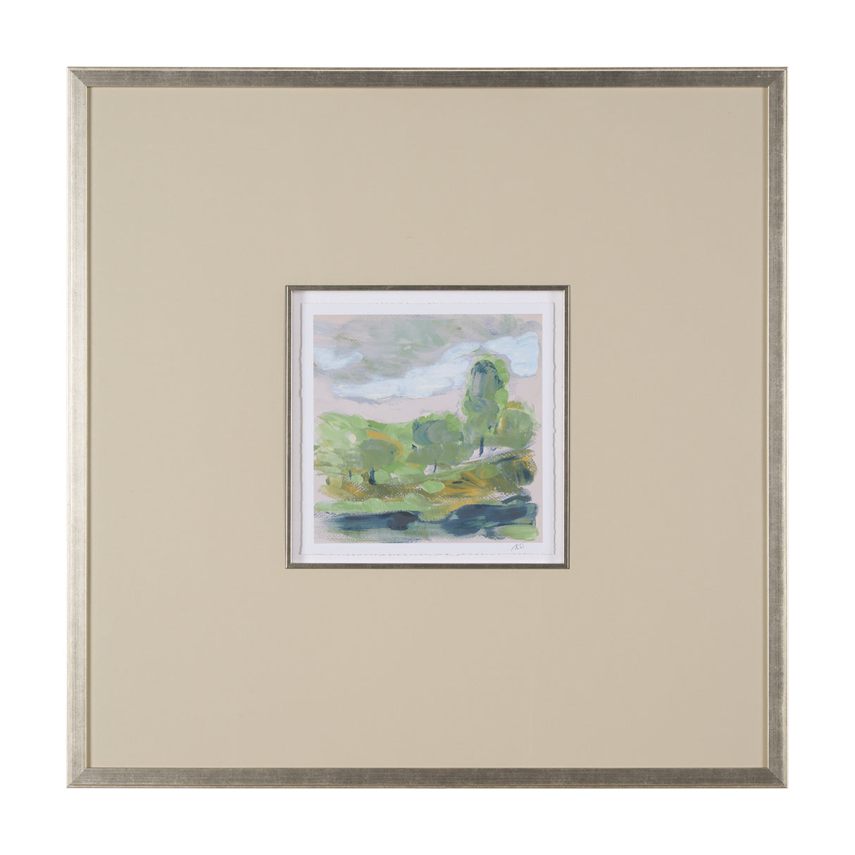 Vibrant View IV by Mercana Studio a Hand Embelished Textured Framed Art Print Matted under Glass from Mercana - Luna Furniture