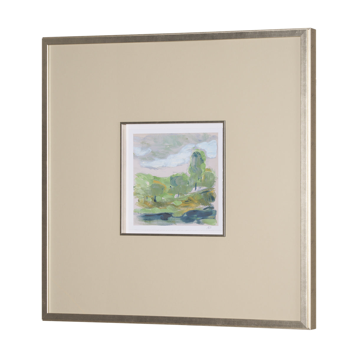 Vibrant View IV by Mercana Studio a Hand Embelished Textured Framed Art Print Matted under Glass from Mercana - Luna Furniture