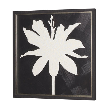 Floral Silhouettes I by Liz Jardine a Hand Embelished Textured Framed Art Print from Mercana - Luna Furniture