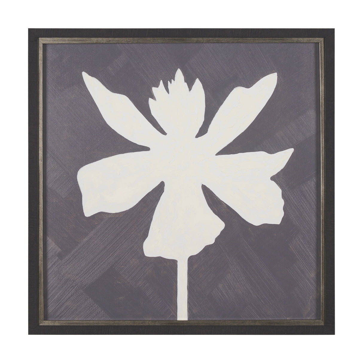 Floral Silhouettes IV by Liz Jardine a Hand Embelished Textured Framed Art Print from Mercana - Luna Furniture