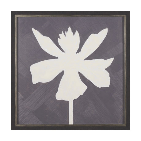Floral Silhouettes IV by Liz Jardine a Hand Embelished Textured Framed Art Print from Mercana - Luna Furniture