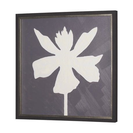 Floral Silhouettes IV by Liz Jardine a Hand Embelished Textured Framed Art Print from Mercana - Luna Furniture