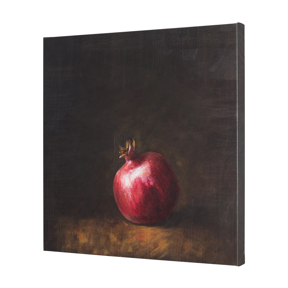 Lonely Pomegranate by Mercana Studio a Hand Embellished Textured Canvas from Mercana - Luna Furniture