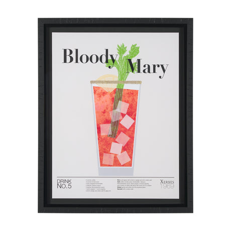 Bloody Mary by Mercana Studio a Hand Embelished Textured Framed Art Print Matted under Glass from Mercana - Luna Furniture