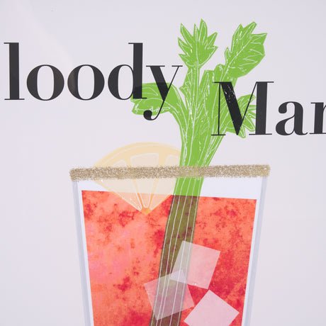 Bloody Mary by Mercana Studio a Hand Embelished Textured Framed Art Print Matted under Glass from Mercana - Luna Furniture