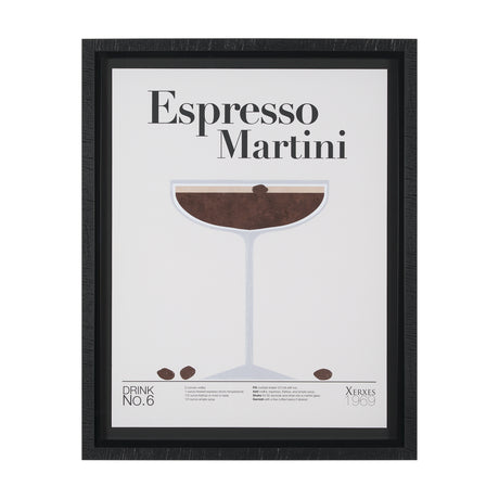 Espresso Martini by Mercana Studio a Hand Embelished Textured Framed Art Print Matted under Glass from Mercana - Luna Furniture