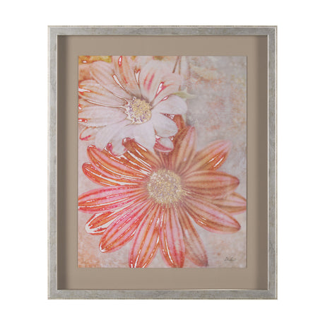 Subtle Florals I by Mercana Studio a Hand Embelished Textured Framed Art Print Matted under Glass from Mercana - Luna Furniture
