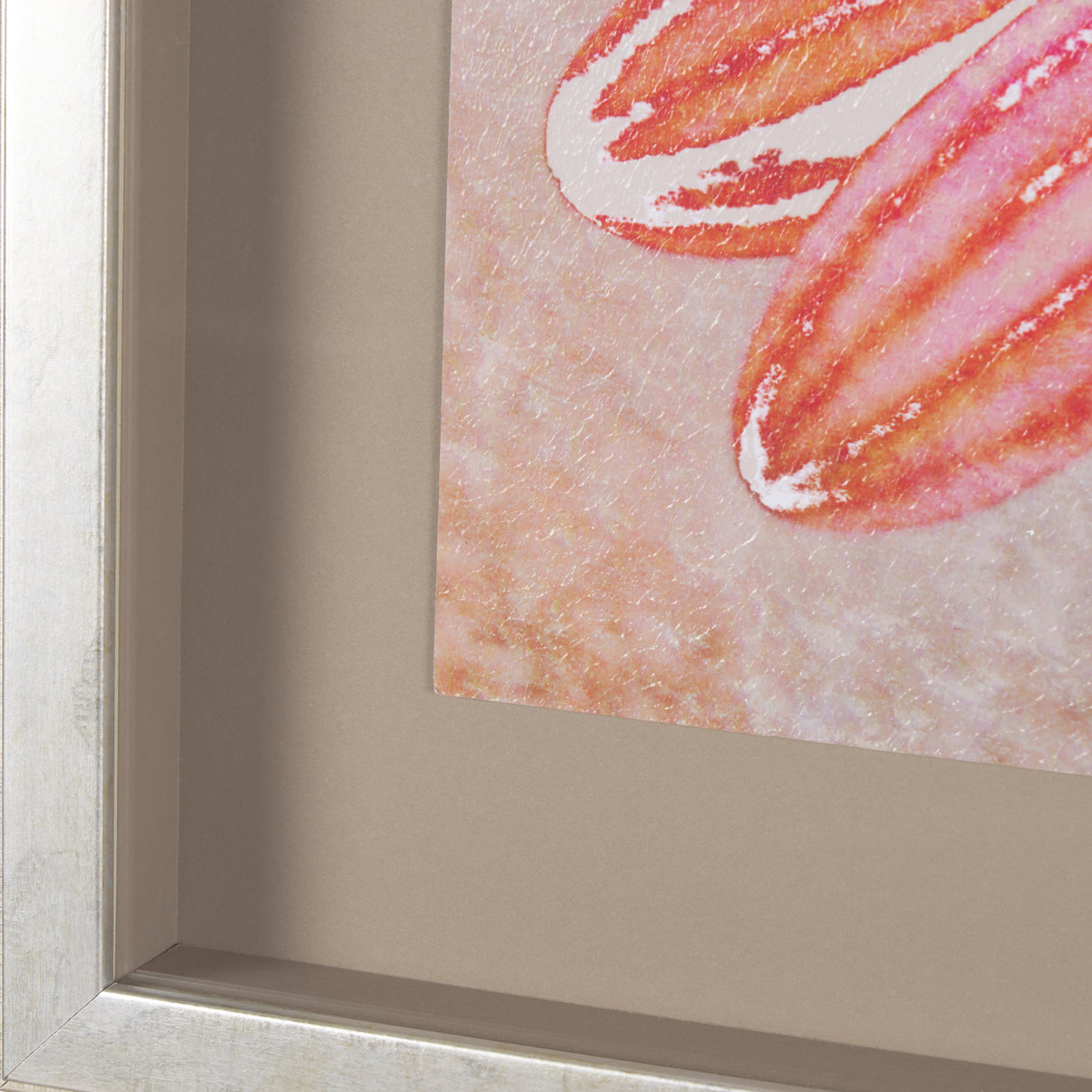 Subtle Florals II by Mercana Studio a Hand Embelished Textured Framed Art Print Matted under Glass from Mercana - Luna Furniture