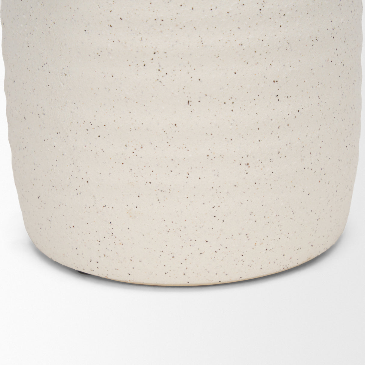 Tyrus Medium Textured Matte White w/ Speckling Ceramic Vase from Mercana - Luna Furniture