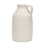 Tyrus Large Textured Matte White w/ Speckling Ceramic Vase from Mercana - Luna Furniture