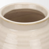 Tryna Small Beige w/ Matte Brown Ceramic Vase from Mercana - Luna Furniture