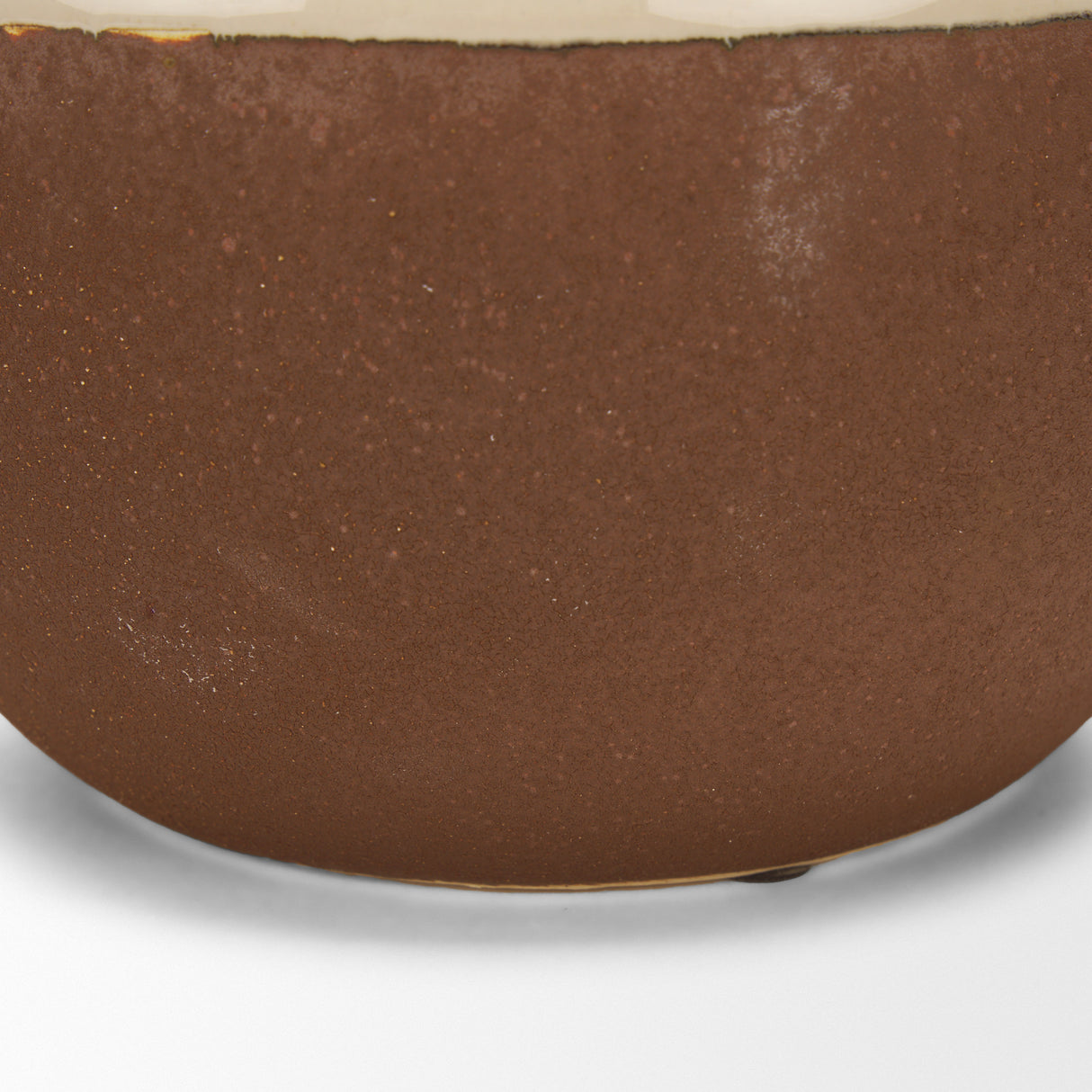 Tryna Small Beige w/ Matte Brown Ceramic Vase from Mercana - Luna Furniture