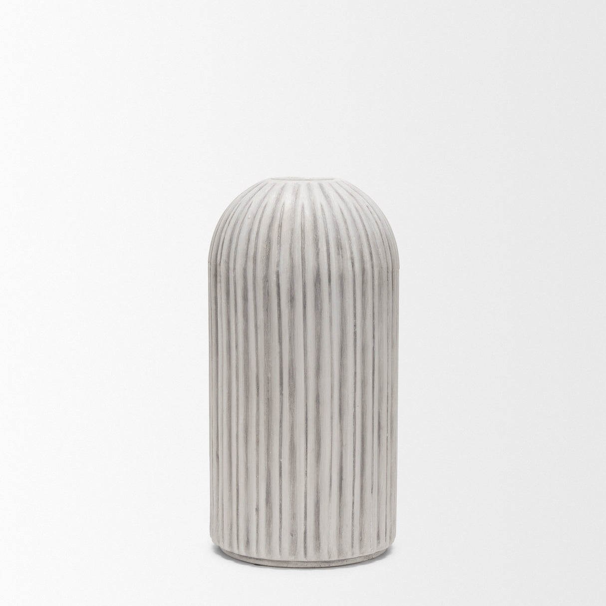 Ummi Small Off White w/ Gray Antiquing Ceramic Vase from Mercana - Luna Furniture