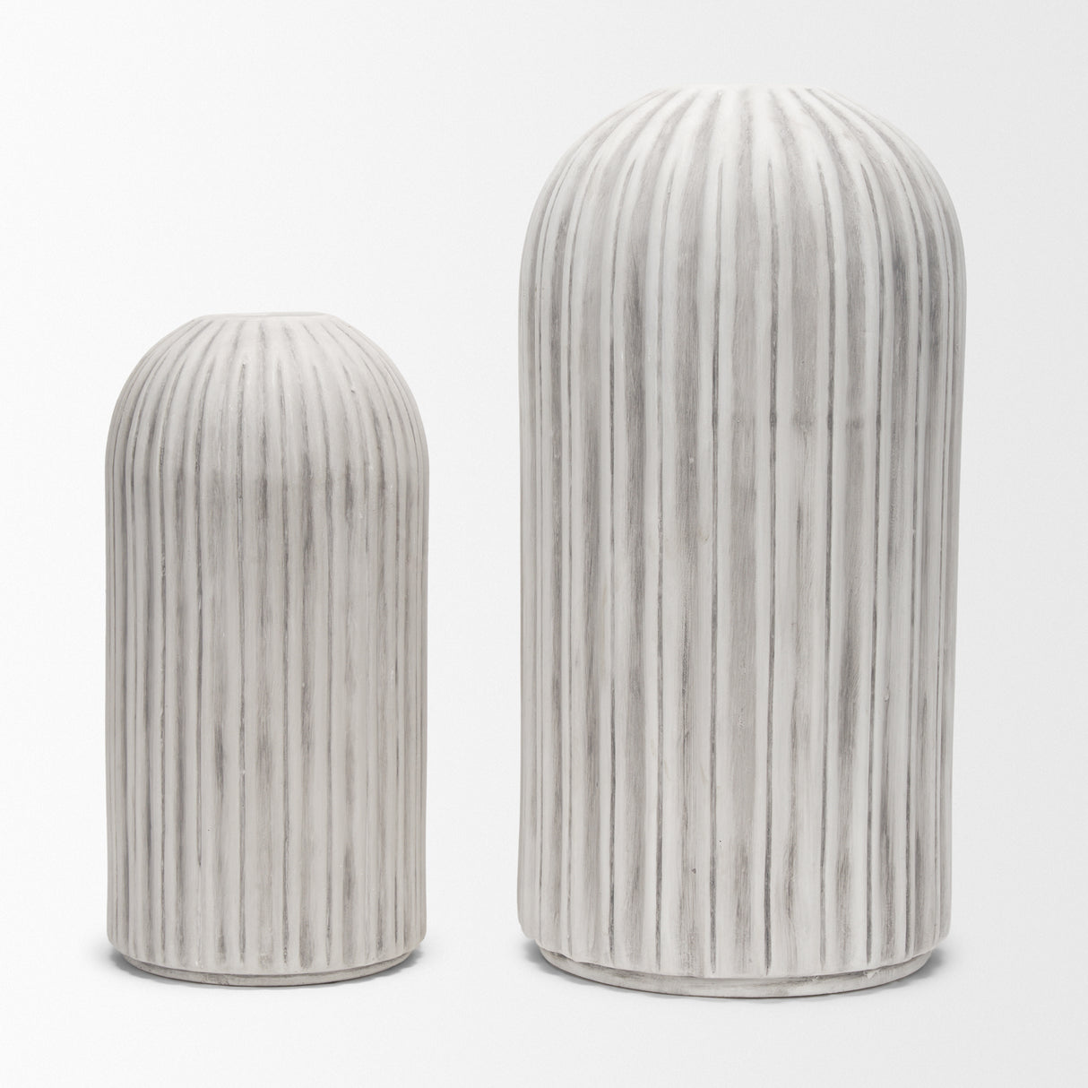 Ummi Small Off White w/ Gray Antiquing Ceramic Vase from Mercana - Luna Furniture