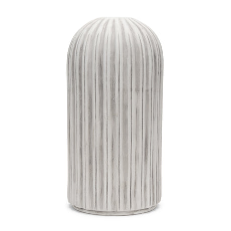 Ummi Tall Off White w/ Gray Antiquing Ceramic Vase from Mercana - Luna Furniture