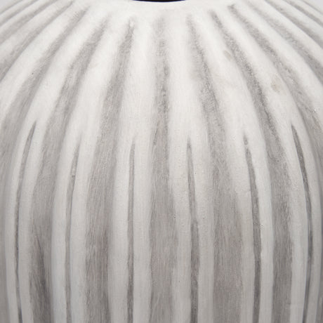 Ummi Tall Off White w/ Gray Antiquing Ceramic Vase from Mercana - Luna Furniture