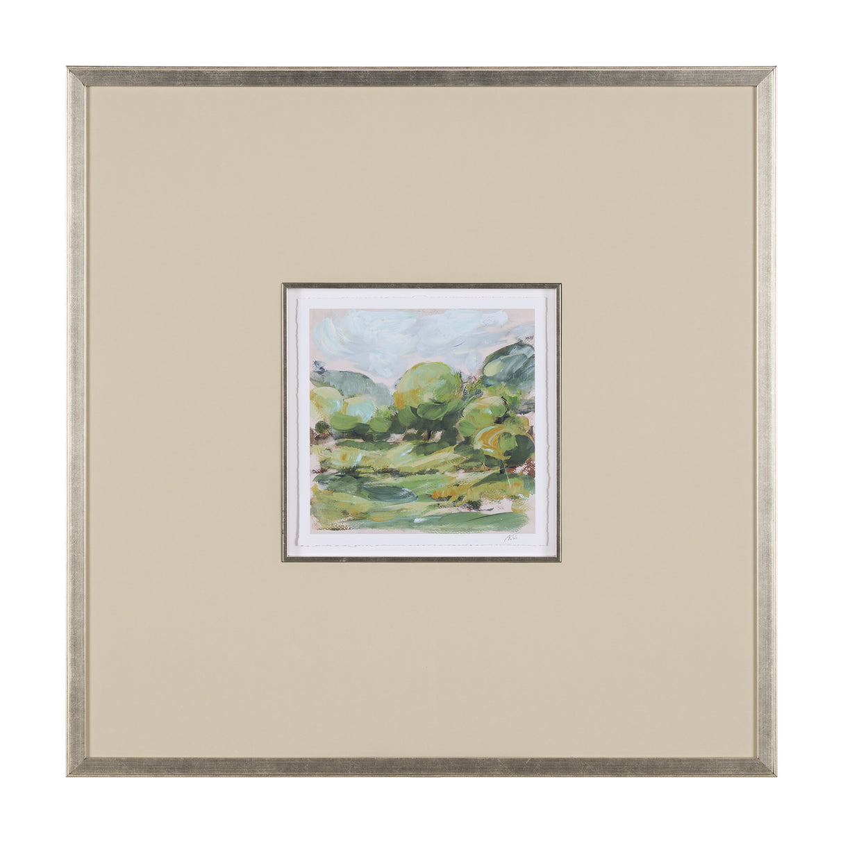 Vibrant View I by Mercana Studio a Hand Embelished Textured Framed Art Print Matted under Glass from Mercana - Luna Furniture