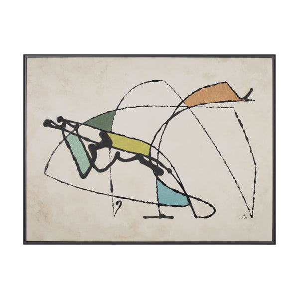 Vintage Vibes I by Mercana Studio a Hand Embellished Textured Framed Canvas