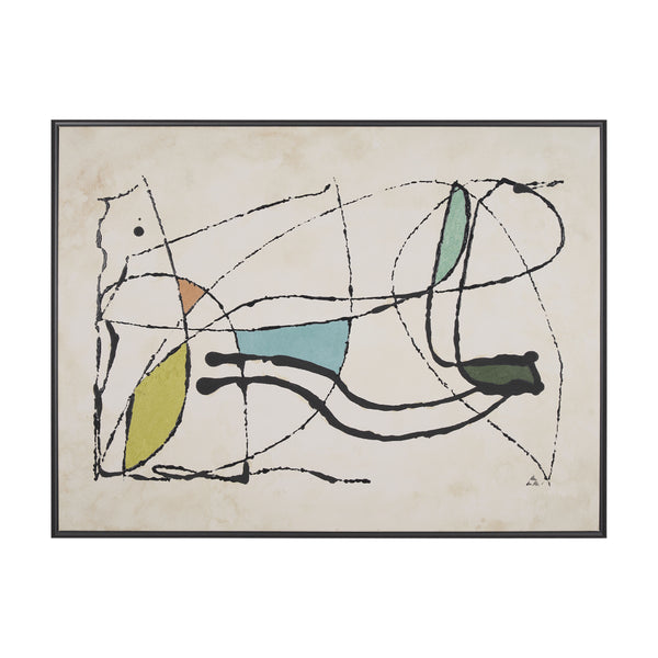Vintage Vibes II by Mercana Studio a Hand Embellished Textured Framed Canvas