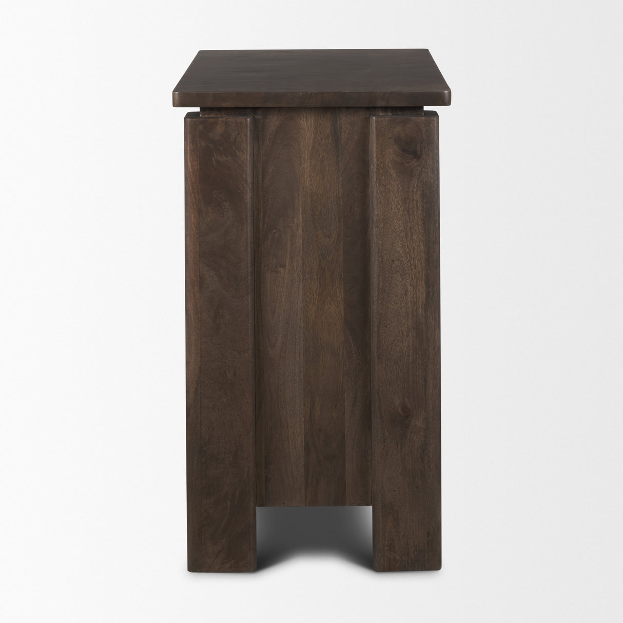 Wallen Solid Dark Brown Wood 3 Drawer Accent Cabinet from Mercana - Luna Furniture