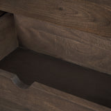 Wallen Solid Dark Brown Wood 3 Drawer Accent Cabinet from Mercana - Luna Furniture