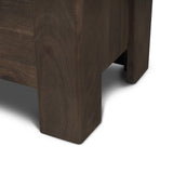 Wallen Solid Dark Brown Wood 3 Drawer Accent Cabinet from Mercana - Luna Furniture