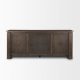Wallen 2 Door Solid Dark Brown Wood w/ 3 Drawers Sideboard from Mercana - Luna Furniture