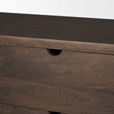 Wallen 2 Door Solid Dark Brown Wood w/ 3 Drawers Sideboard from Mercana - Luna Furniture