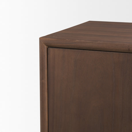 Varenna 4 Door Dark Brown Wood w/ Rope Handles Sideboard from Mercana - Luna Furniture