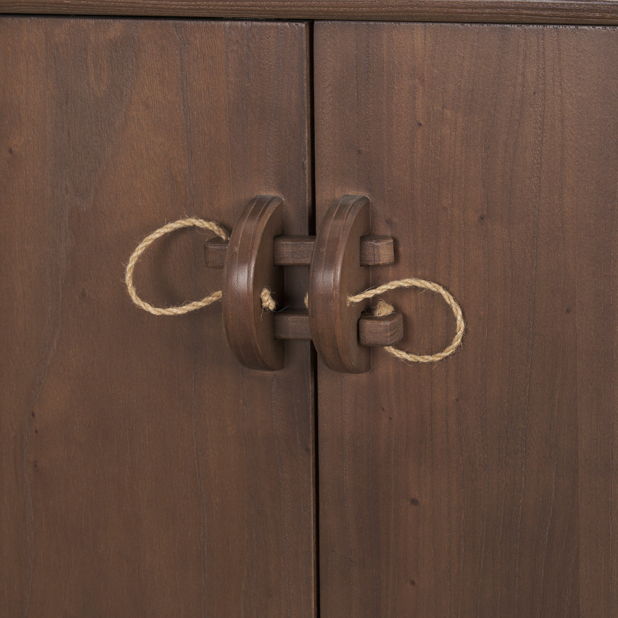 Varenna 4 Door Dark Brown Wood w/ Rope Handles Sideboard from Mercana - Luna Furniture