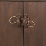 Varenna 4 Door Dark Brown Wood w/ Rope Handles Sideboard from Mercana - Luna Furniture