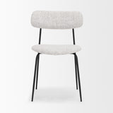 Casey Matte Black Metal w/ Gray Fabric Dining Chair, Set of 2 from Mercana - Luna Furniture