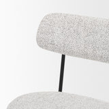 Casey Matte Black Metal w/ Gray Fabric Dining Chair, Set of 2 from Mercana - Luna Furniture