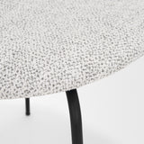 Casey Matte Black Metal w/ Gray Fabric Dining Chair, Set of 2 from Mercana - Luna Furniture