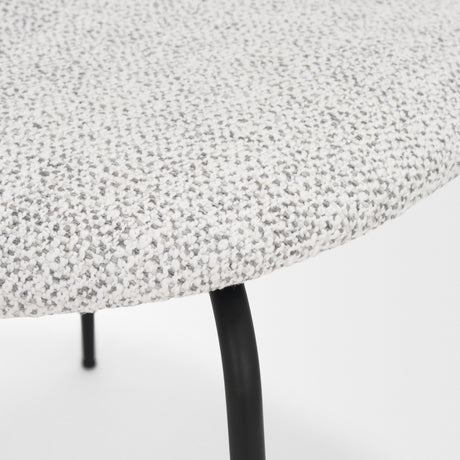 Casey Matte Black Metal w/ Gray Fabric Dining Chair, Set of 2 from Mercana - Luna Furniture