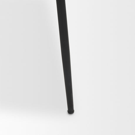 Casey Matte Black Metal w/ Gray Fabric Dining Chair, Set of 2 from Mercana - Luna Furniture