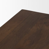 Wolcott Rectangular Dark Brown Solid Wood Bench from Mercana - Luna Furniture