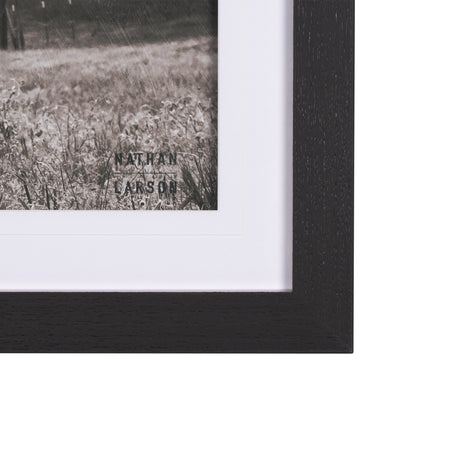 Longhorn Last Call BW by Nathan Larson Hand Embelished Textured Framed Photo Art Print Matted under from Mercana - Luna Furniture