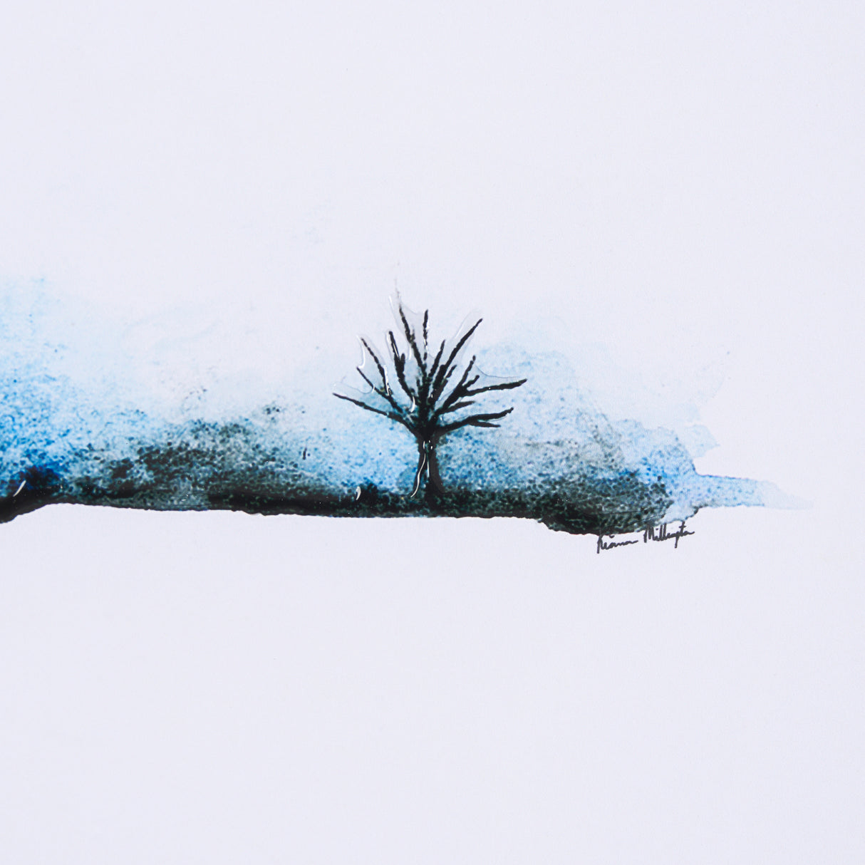 Morning Blue II by Mercana Studio a Framed Art Print from Mercana - Luna Furniture