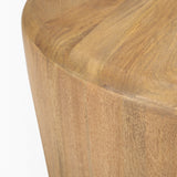 Shima Round Light Brown Wood W/Arched Legs Coffee Table from Mercana - Luna Furniture