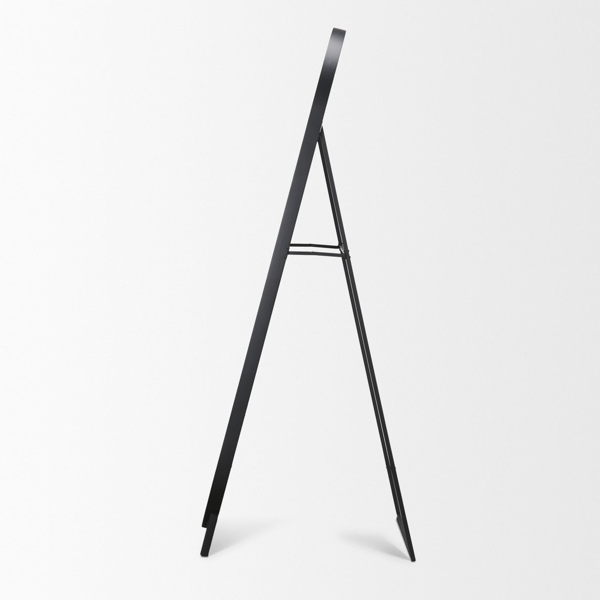 Tillie Oblong Matte Black Metal Standing Floor Mirror from Mercana - Luna Furniture