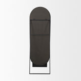 Tillie Oblong Matte Black Metal Standing Floor Mirror from Mercana - Luna Furniture