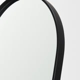 Tillie Oblong Matte Black Metal Standing Floor Mirror from Mercana - Luna Furniture
