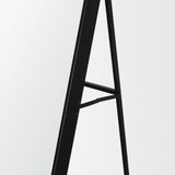 Tillie Oblong Matte Black Metal Standing Floor Mirror from Mercana - Luna Furniture